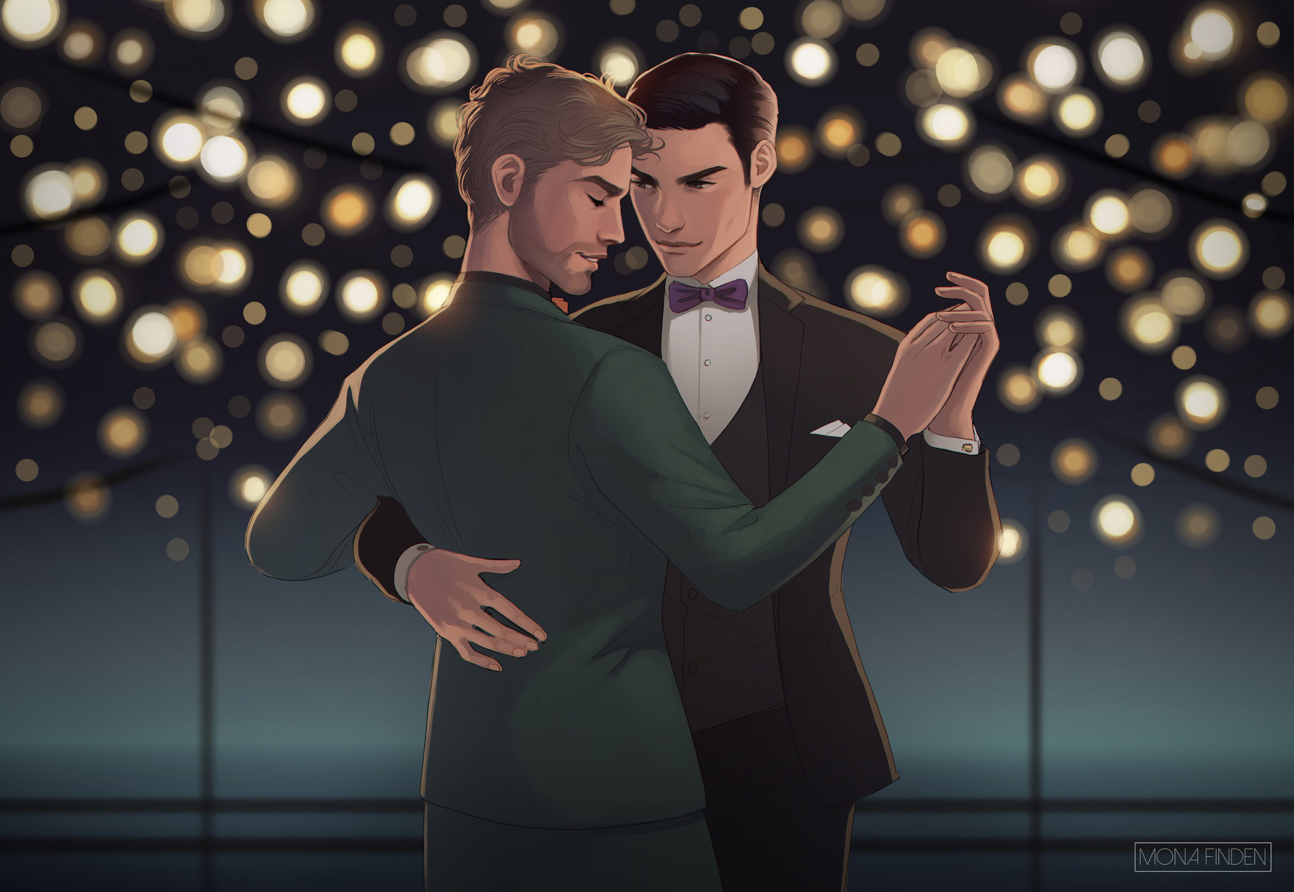 Quentin and Laurence by Mona Finden