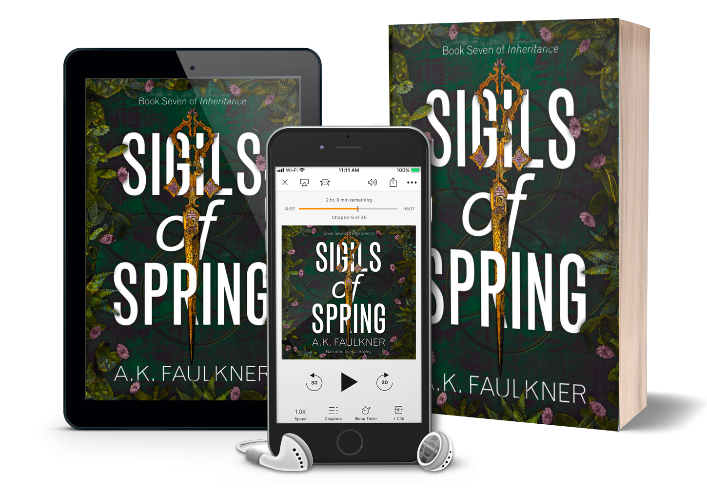 Sigils of Spring as an ebook, audiobook, and paperback